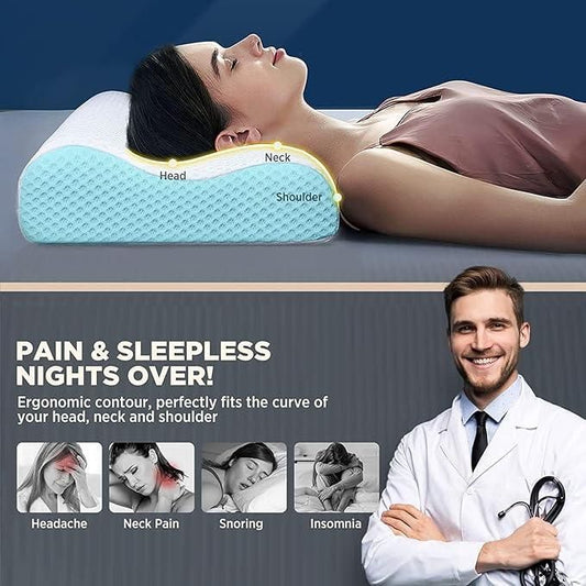 Contour Neck Pillow – Orthopedic Relief for Neck, Shoulder & Spine Alignment