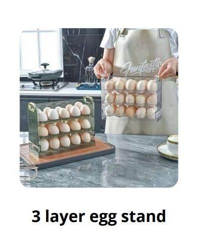 3 Layer Egg Stand – Space-Saving Kitchen Organizer