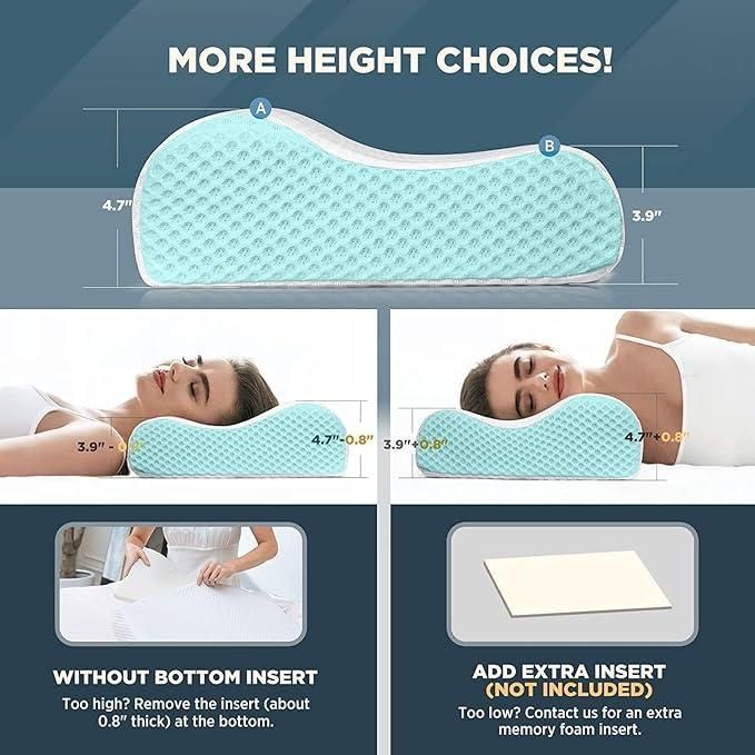 Contour Neck Pillow – Orthopedic Relief for Neck, Shoulder & Spine Alignment