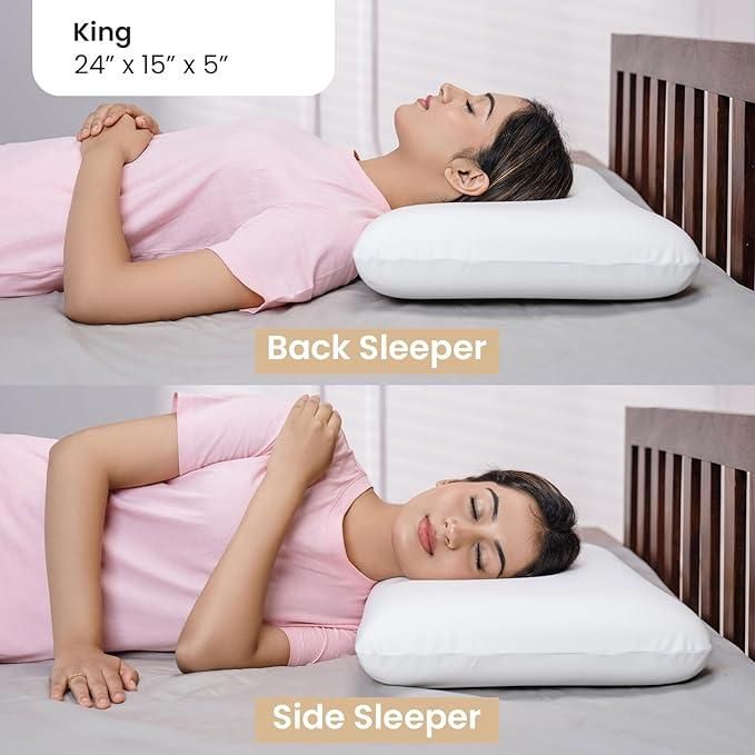 Memory Foam King Size Pillow – Orthopedic Support