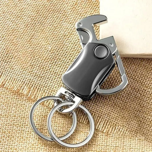 5 IN 1 Heavy Duty Dual Ring Multifunction Keychain with Cutter sopingsearch.store