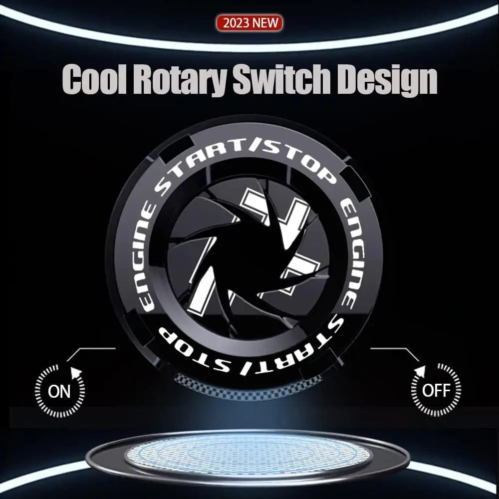 Rotary Push Start Stop Button Cover sopingsearch.store