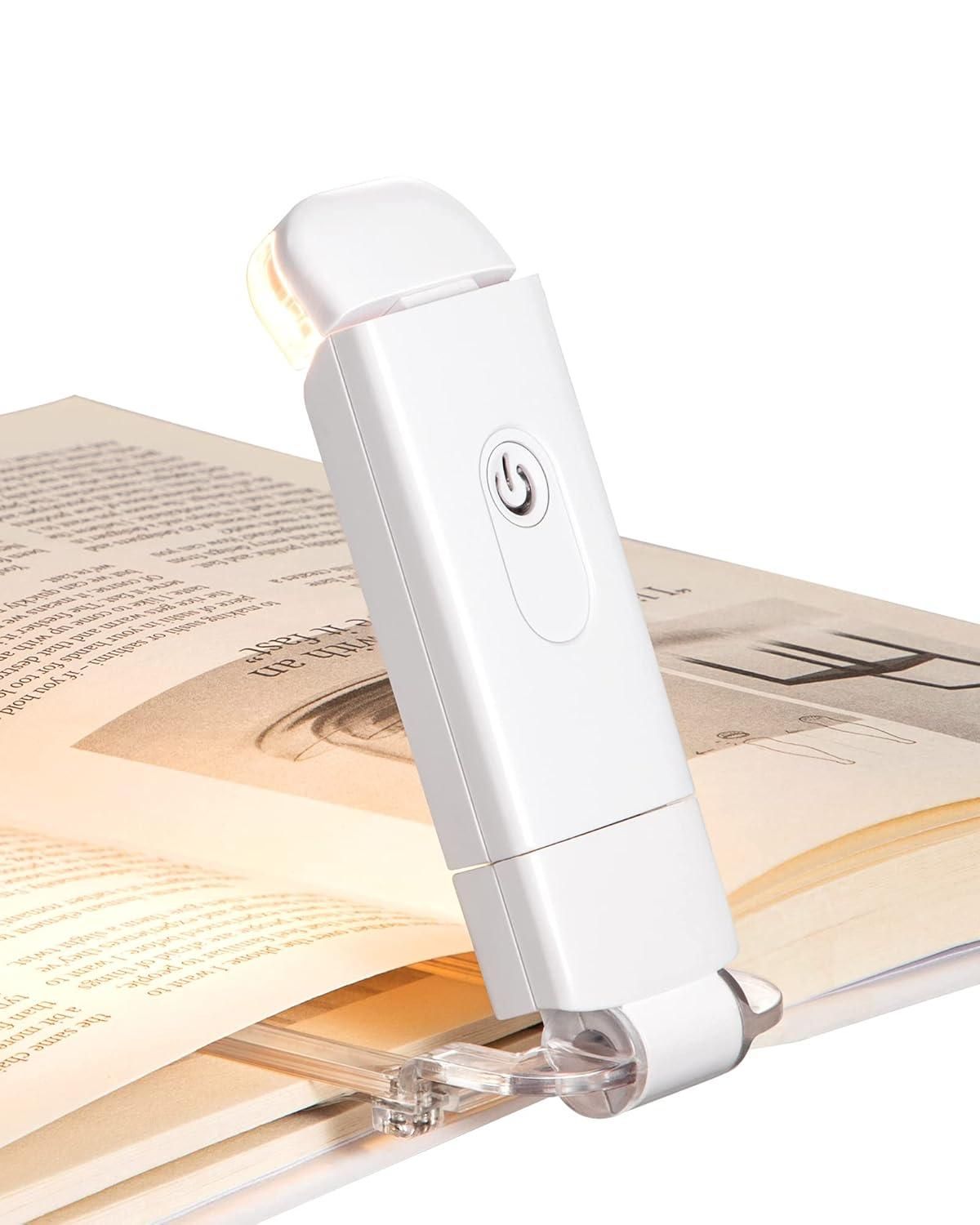 USB Rechargeable Book Reading Light – Adjustable Brightness &amp; Eye-Protection