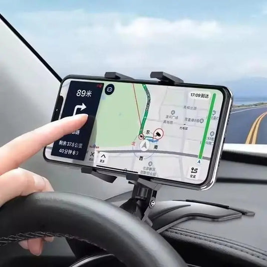 Phone Holder 360° Free Rotation – Car Mount for Dashboard, Rearview Mirror & Sun Visor sopingsearch.store