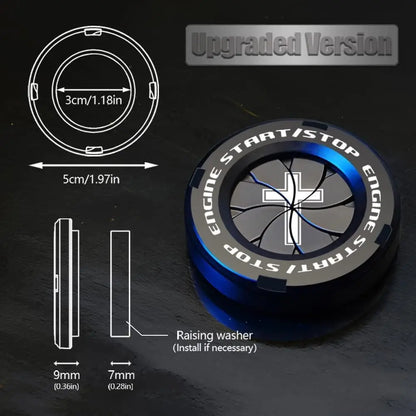 Rotary Push Start Stop Button Cover sopingsearch.store