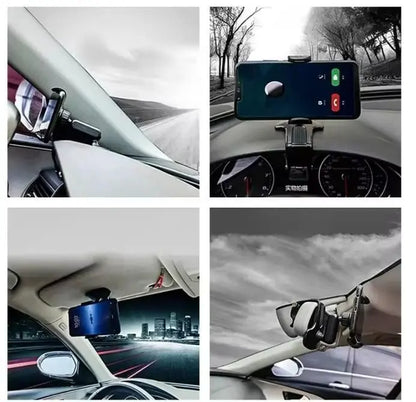 Phone Holder 360° Free Rotation – Car Mount for Dashboard, Rearview Mirror & Sun Visor sopingsearch.store